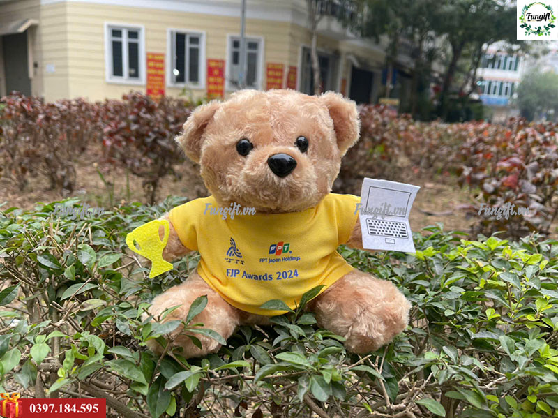 Gấu bông in logo theo yêu cầu