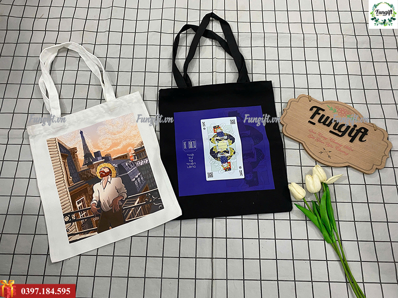 Túi vải bố canvas in logo