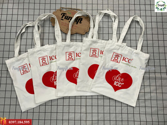 Túi vải canvas in logo theo yêu cầu
