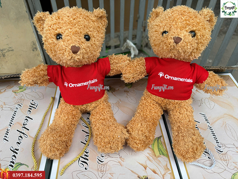Gấu bông teddy in theo yêu cầu