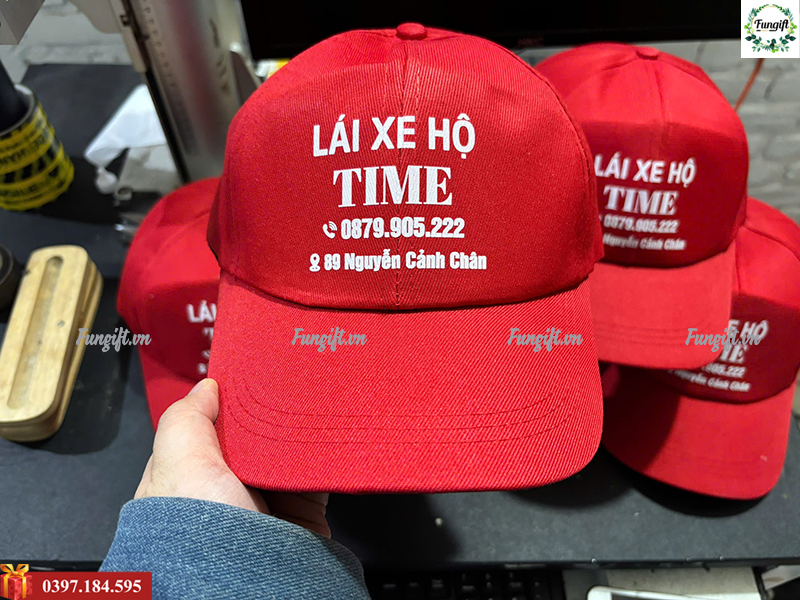 Mũ lưỡi trai in logo