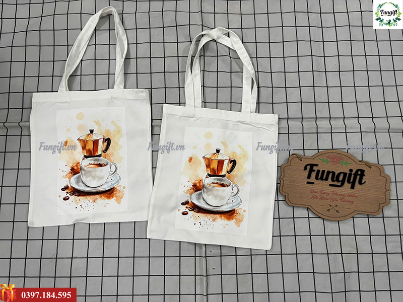 Túi vải bố canvas in logo theo yêu cầu