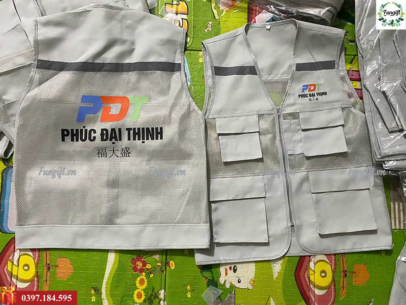 Áo gile bảo hộ in theo yêu cầu