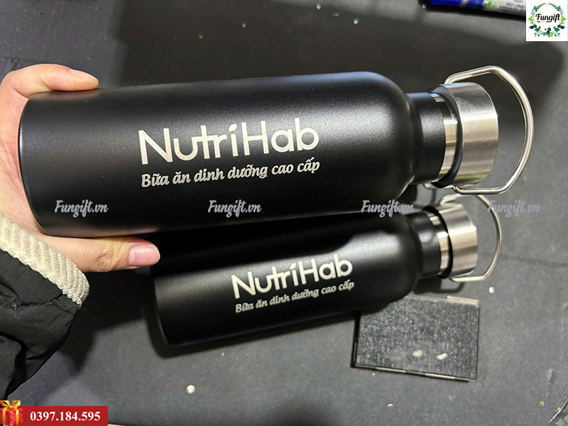 Bình giữ nhiệt inox 304 khắc tên