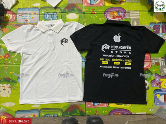Dịch vụ in logo lên áo thun có cổ