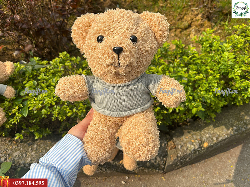 Gấu bông lông xoăn 30cm