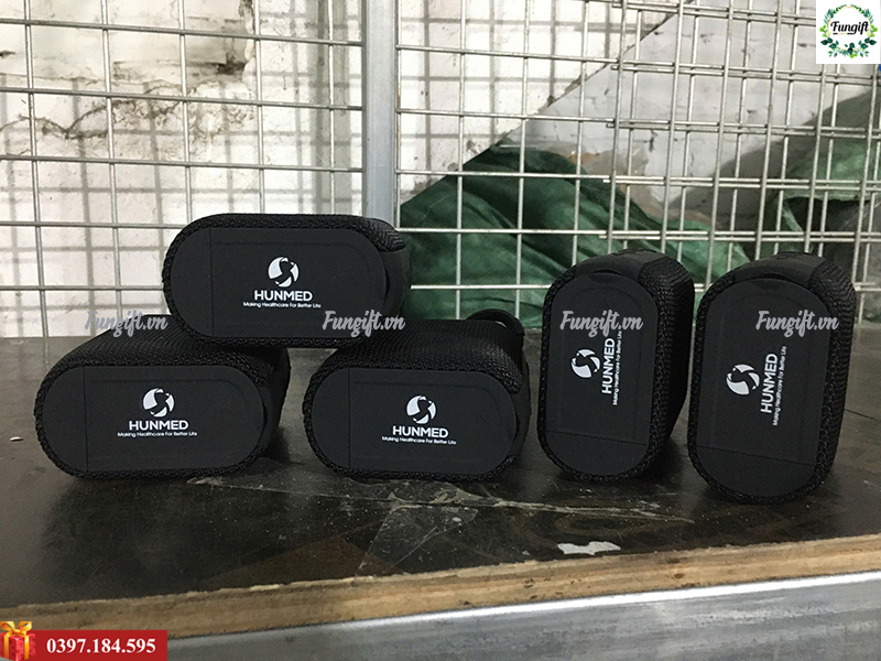 Loa bluetooth in logo thương hiệu