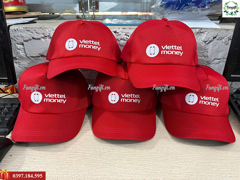 Mũ lưỡi trai in logo quảng cáo