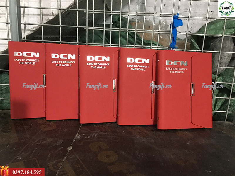 Sổ da dập chìm logo giá rẻ