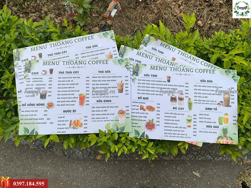 Thiết kế trang menu giá rẻ Hà Nội