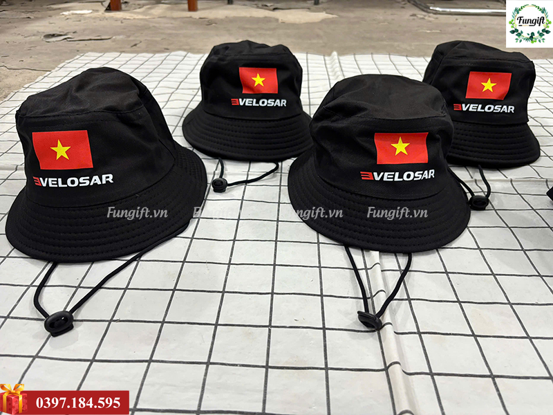 Xưởng in mũ tai bèo mũ bucket