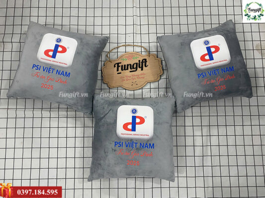 Gối hình vuông tựa lưng quà tặng
