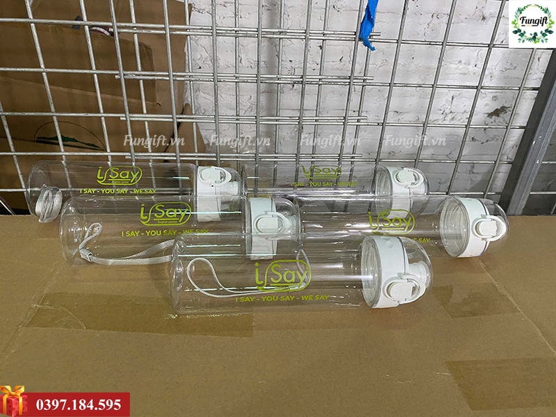 In logo bình nước nhựa theo yêu cầu