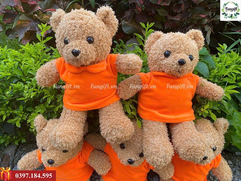 In logo teddy gấu bông sự kiện theo yêu cầu