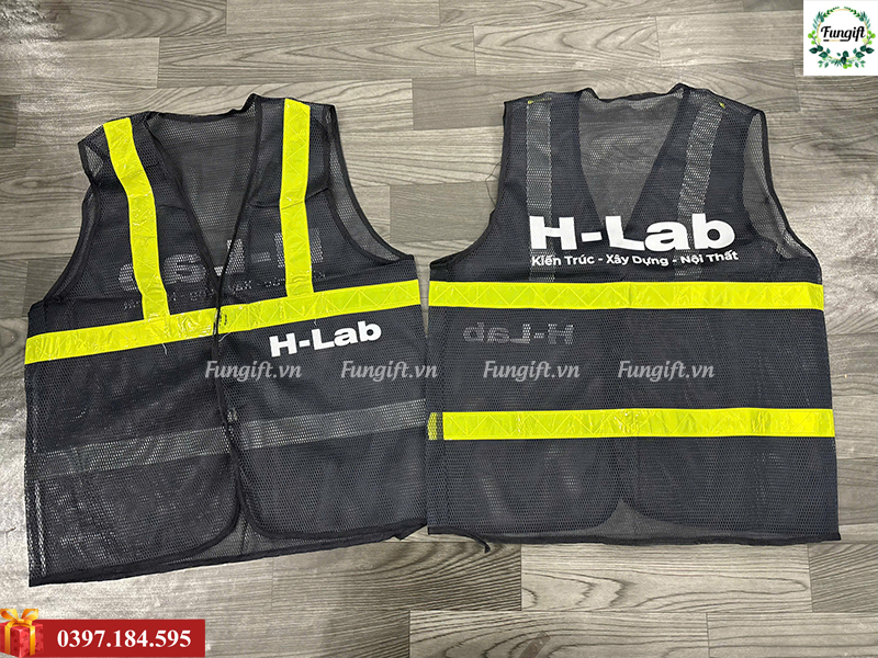 Áo lưới phản quang 3M bảo hộ lao động in logo