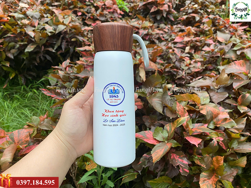 Bình giữ nhiệt in logo giá rẻ