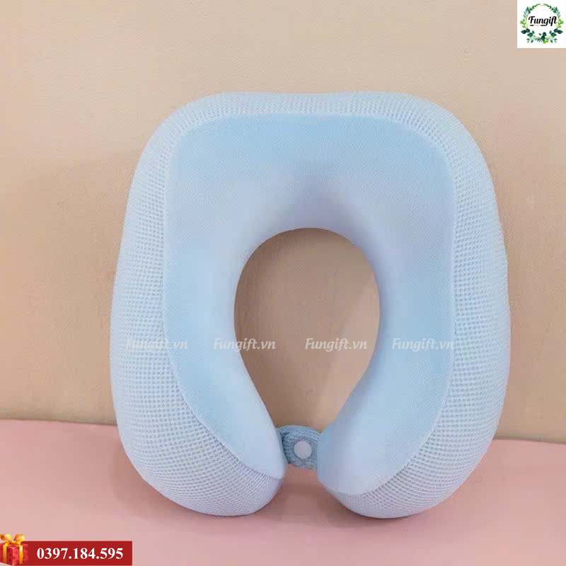 Gối cổ chữ U cao su non