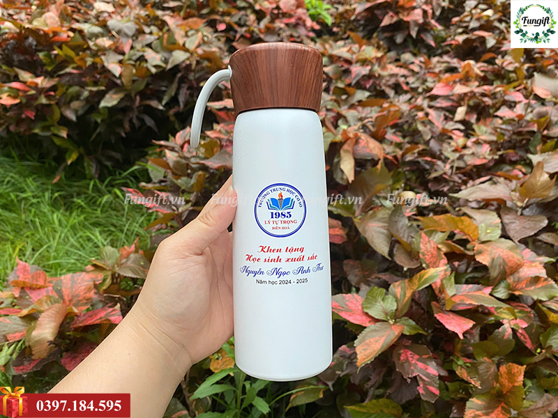 In chữ lên bình giữ nhiệt Hà Nội