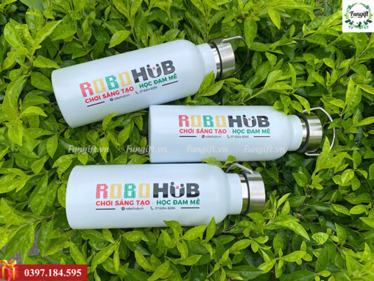 In chữ lên bình giữ nhiệt làm quà tặng