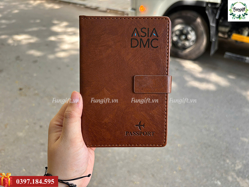 Ví đựng hộ chiếu in logo theo yêu cầu làm quà tặng