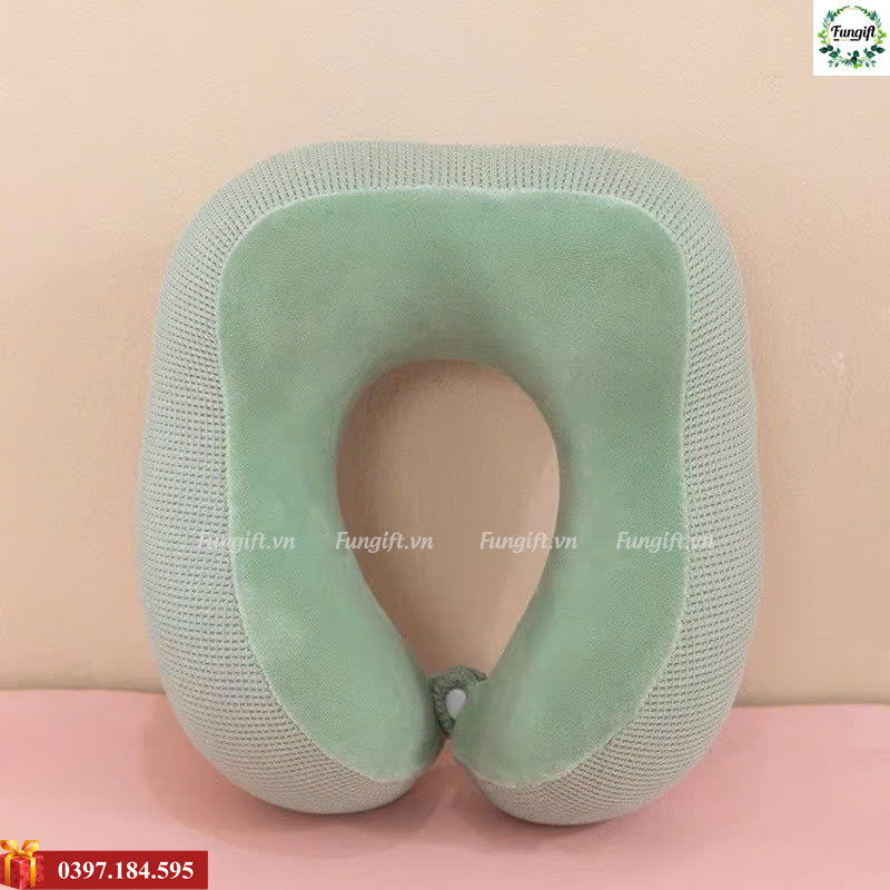 Xưởng sản xuất gối cổ chữ U in logo theo yêu cầu