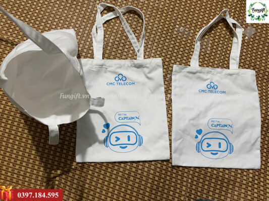 Xưởng sản xuất túi vải in logo theo yêu cầu giá rẻ Hà Nội