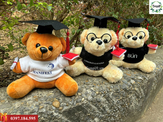 Mẫu gấu bông dễ thương in tên