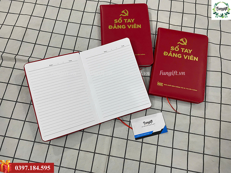 Mẫu sổ tay bìa da in số lượng ít
