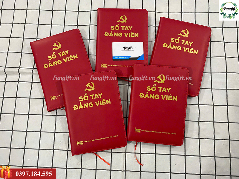 Sổ tay bìa da in logo