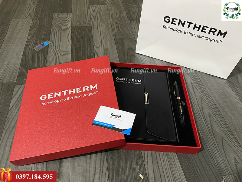 Bộ giftset sổ da và bút ký