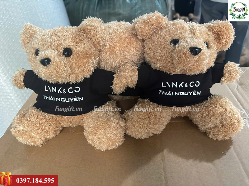 Gấu bông in logo theo yêu cầu