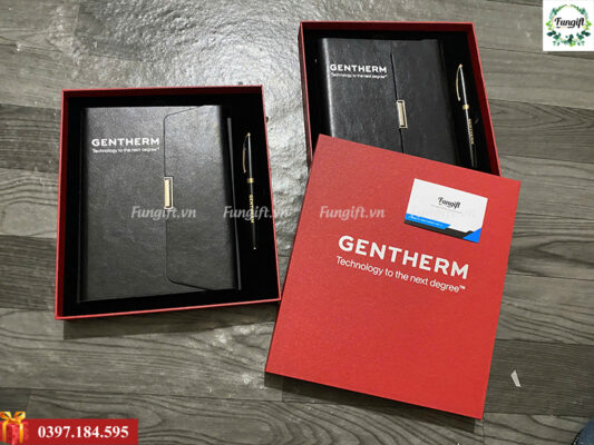 Gift set sổ da, bút ký quà tặng event hội nghị