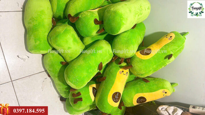 Gối ôm trái bơ nhồi bông