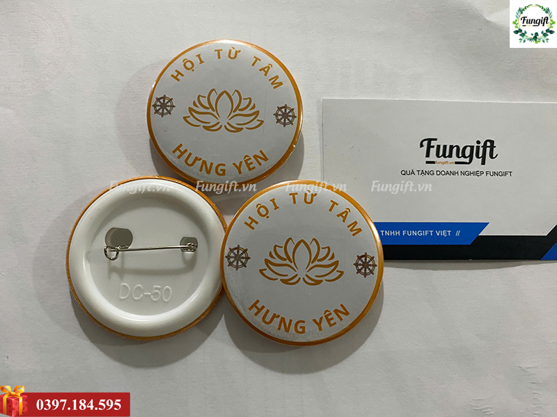 Làm huy hiệu cài áo theo yêu cầu