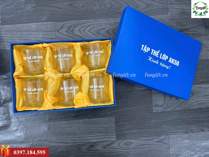 Quà tặng cốc thuỷ tinh