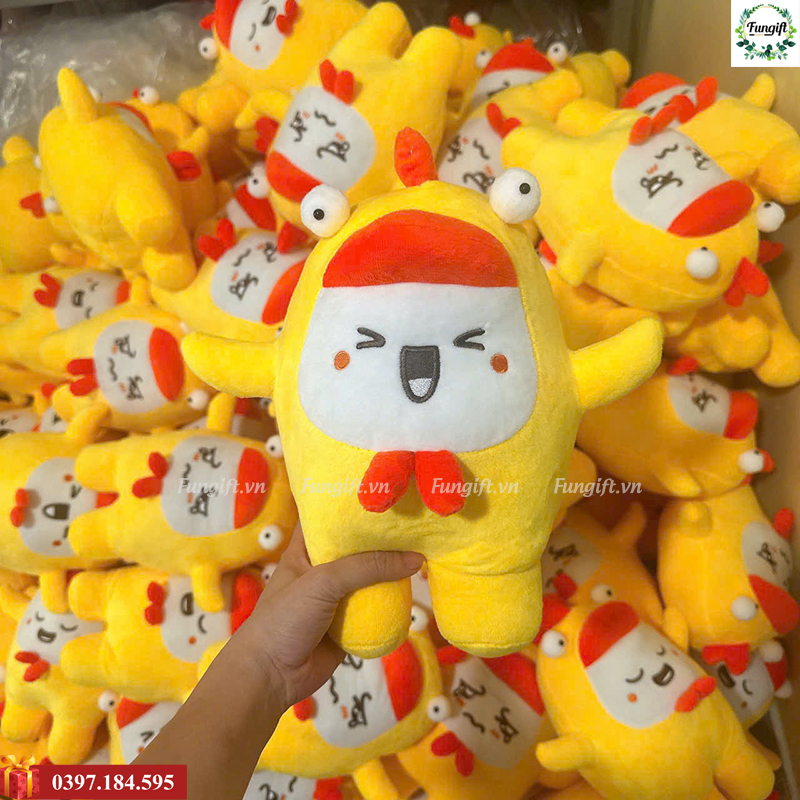 Xưởng làm gấu bông nhận diện thương hiệu