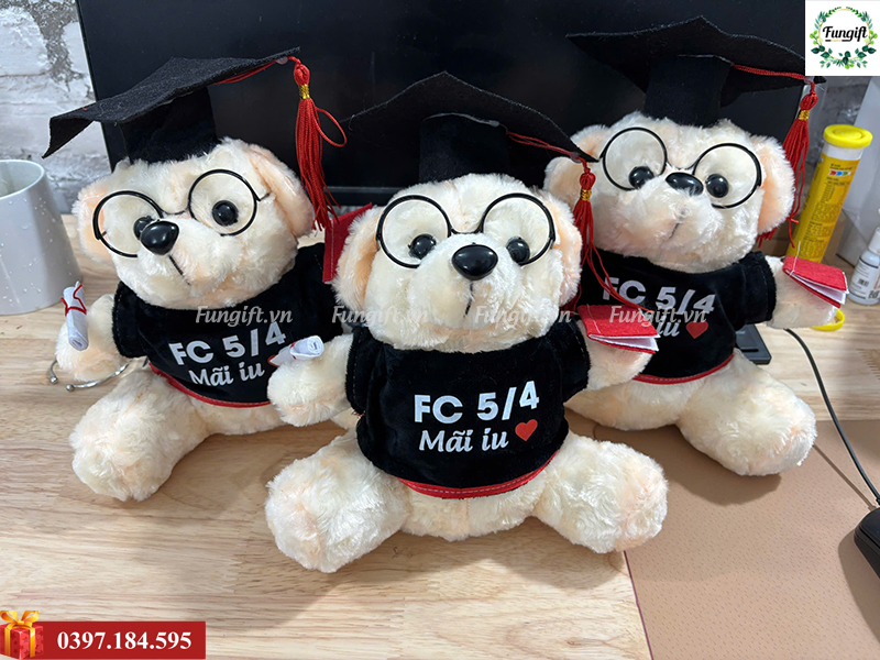 Xưởng in gấu tốt nghiệp số lượng lớn