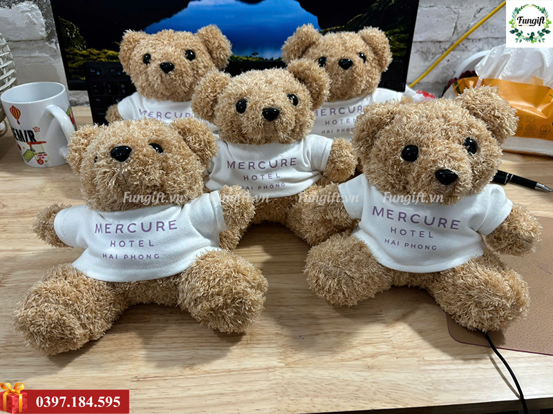 In logo teddy gấu bông sự kiện theo yêu cầu