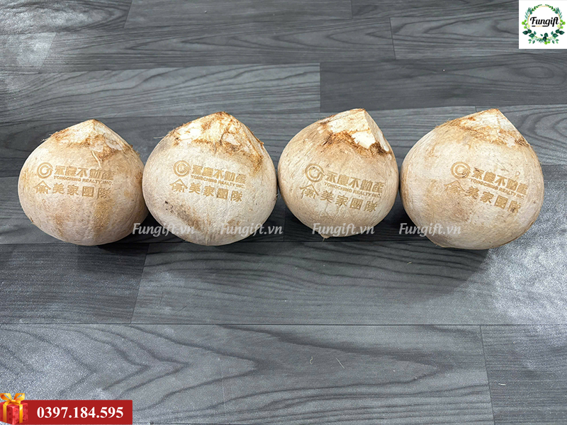 Nhận khắc dừa theo yêu cầu