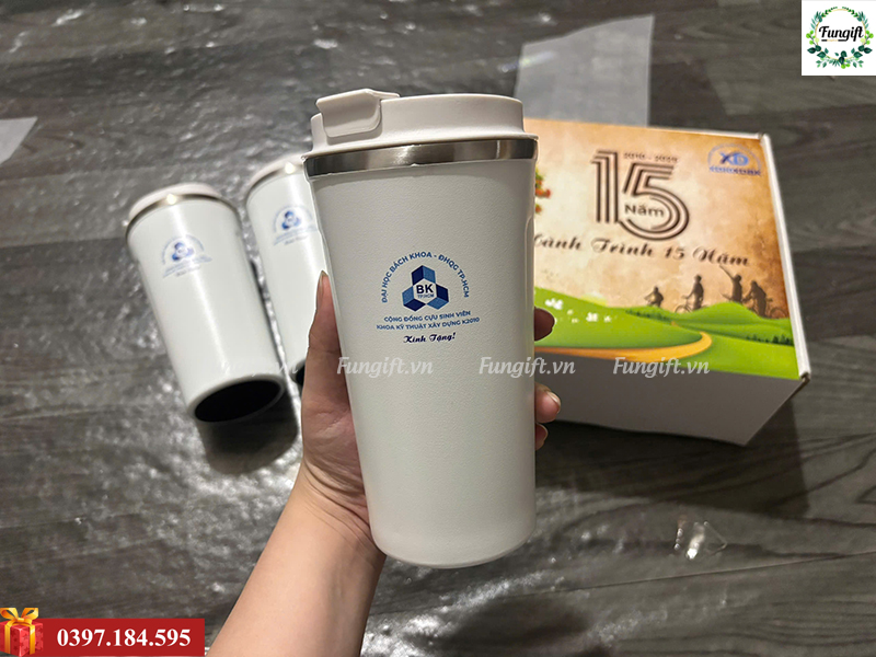 Bình giữ nhiệt in logo kèm hộp