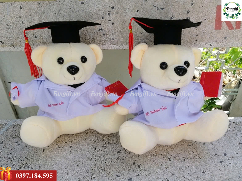 Gấu bông bác sĩ in tên