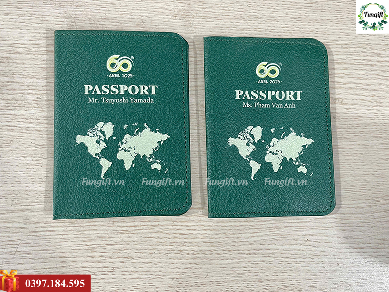 Ví passport quà tặng in tên