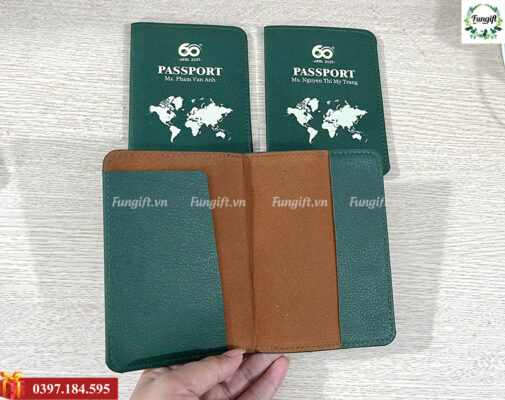 Xưởng sản xuất ví đựng passport in logo