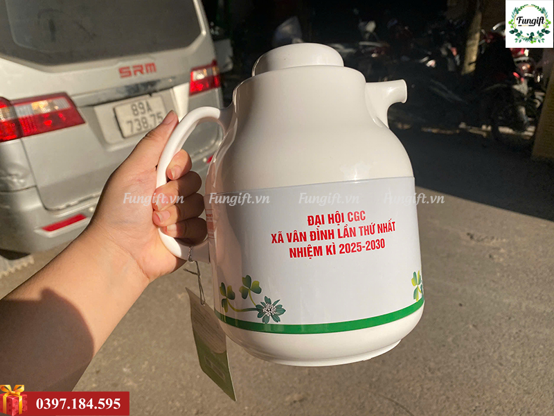Phích giữ nhiệt in logo quà tặng đại hội
