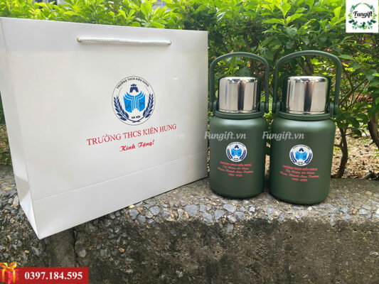 Túi giấy in logo đựng bình nước