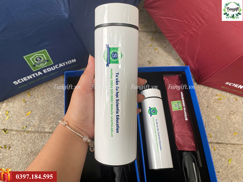 Bình giữ nhiệt inox in số lượng lớn