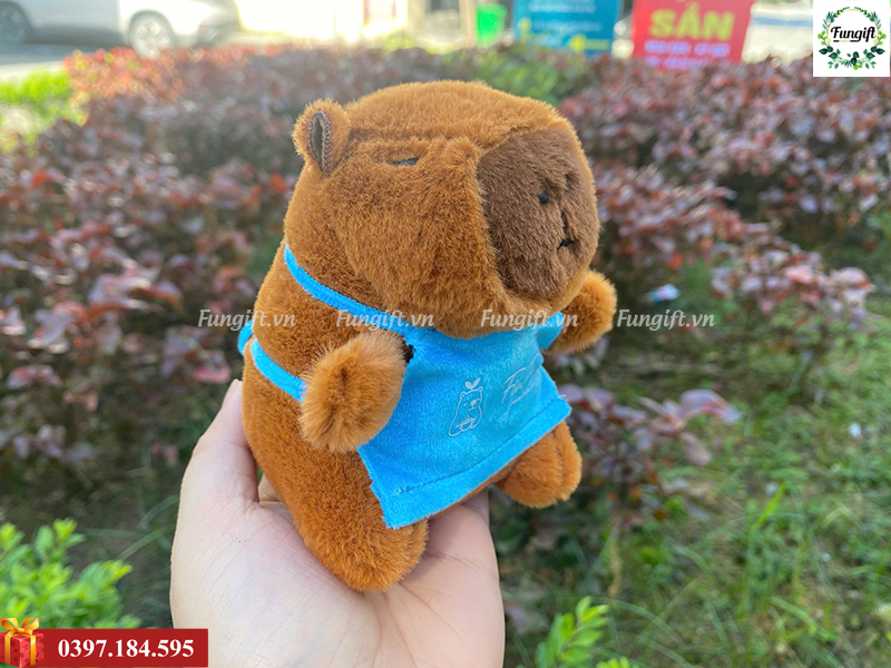 Gấu bông móc khóa in logo