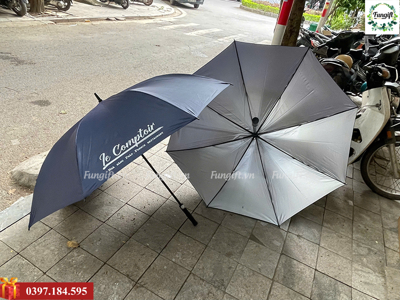 In logo thương hiệu lên ô cán dài