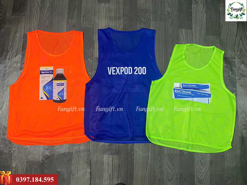 Áo pitch lưới tập bóng đá in logo theo yêu cầu