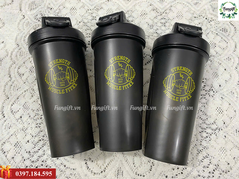 Bình lắc shaker thể thao in logo